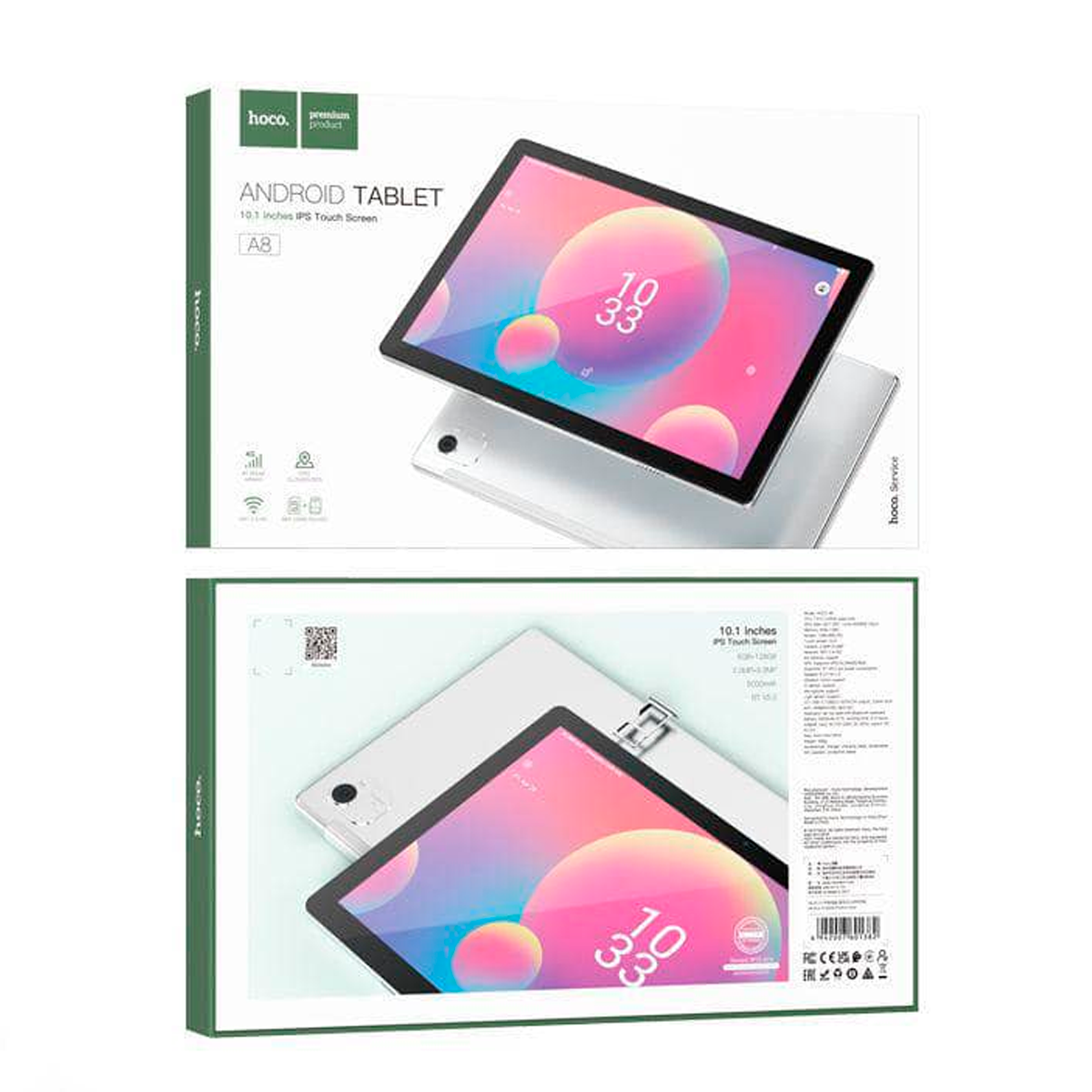 Tablet Hoco A8 Quadcore 128 Gb 6 Gb Ram Wifi 3G Negro – imagen 2