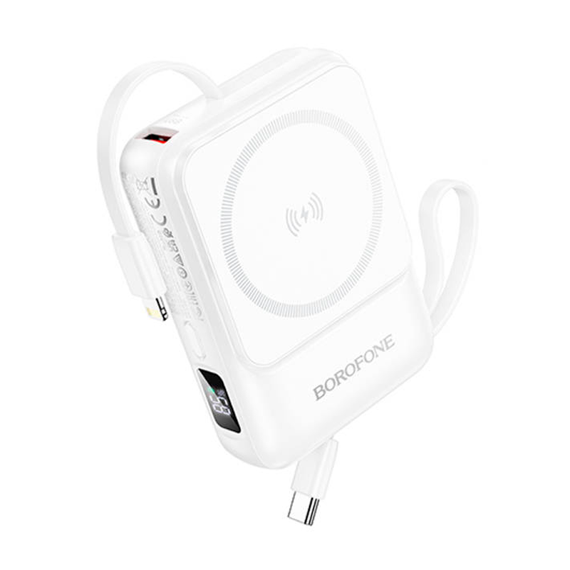 Powerbank Carga Rapida Magnetica Borofone Bj59 10000 Mah Blanco – imagen 2