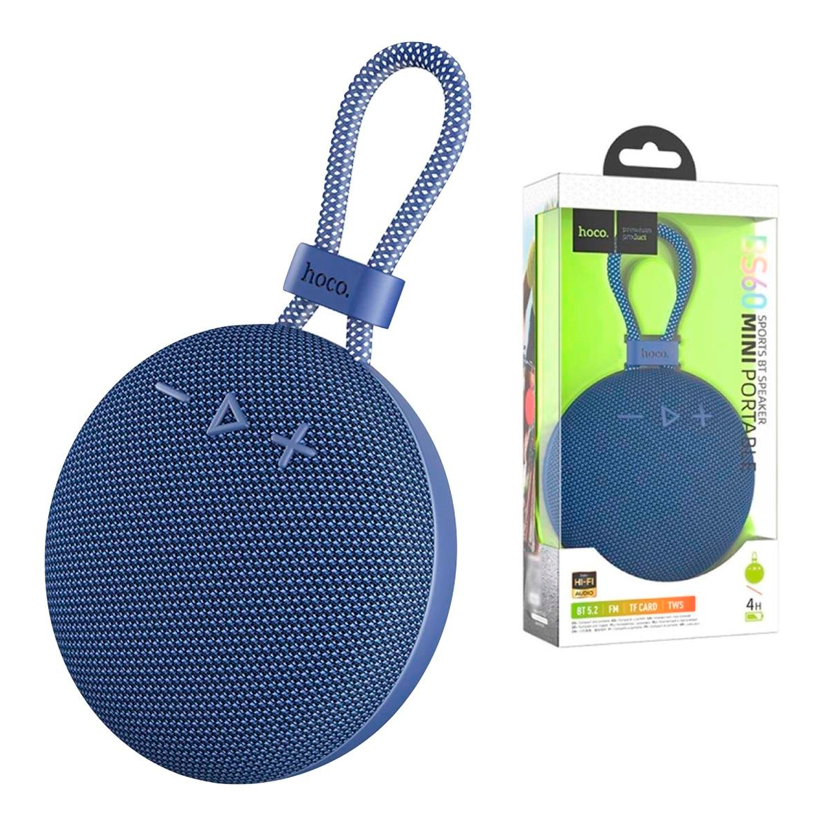 Parlantes Inalambrico Bluetooth Hoco Bs60 Fm Aux TF Azul – imagen 2