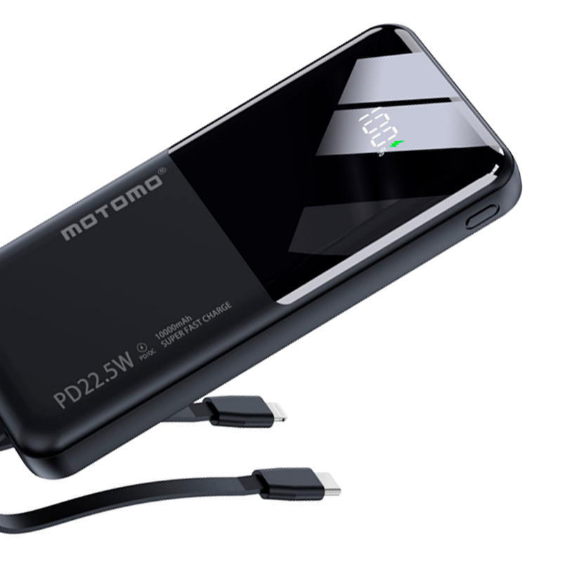 Bateria Portatil Powerbank Motomo Pb50 Dual 10.000 Mah Negro – imagen 2