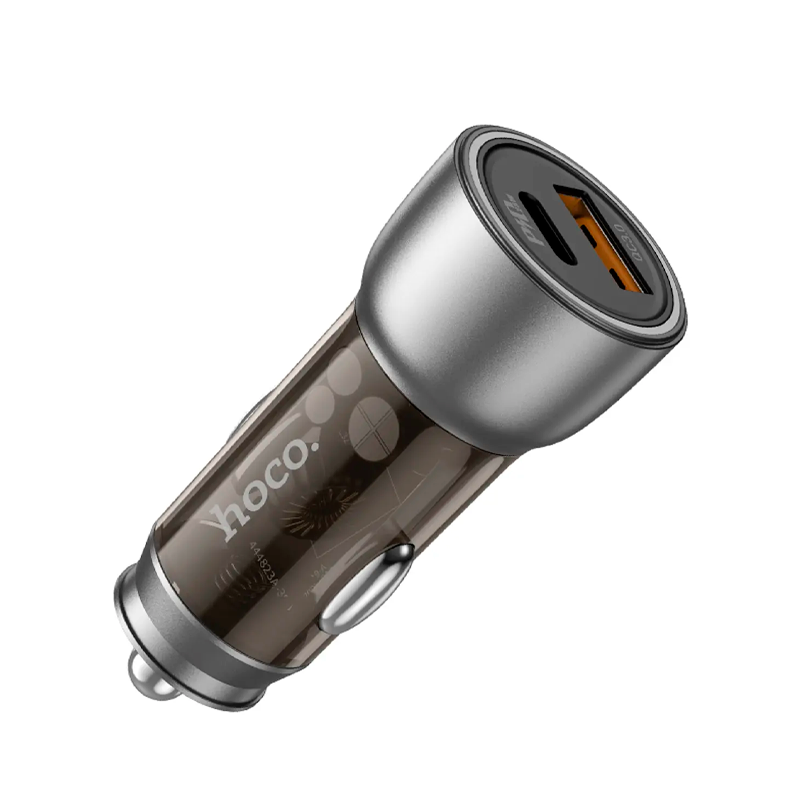 Cargador de Auto Hoco Nz8 Usb Q3.0 43w Dual Negro – imagen 2