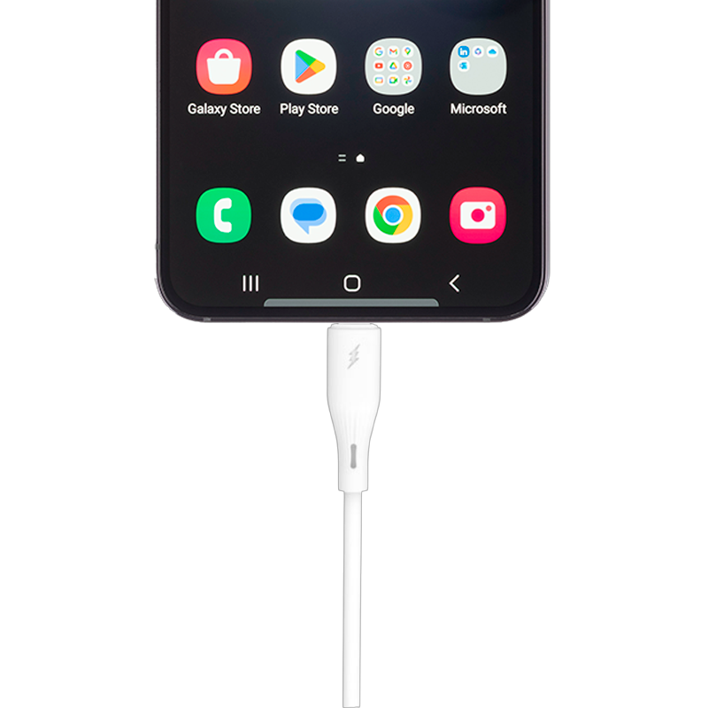 Cable Usb a Tipo C 2.4a 1 Metro Motomo Blanco – imagen 2