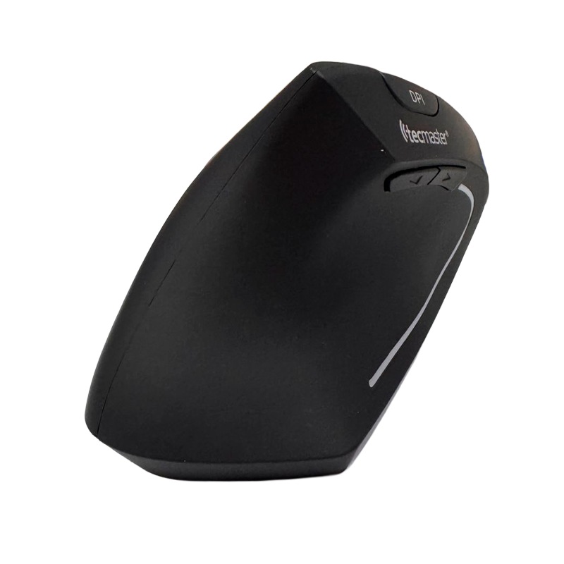 Mouse Inalambrico Tecmaster Vertical Para Zurdos TM-100566 Negro – imagen 2