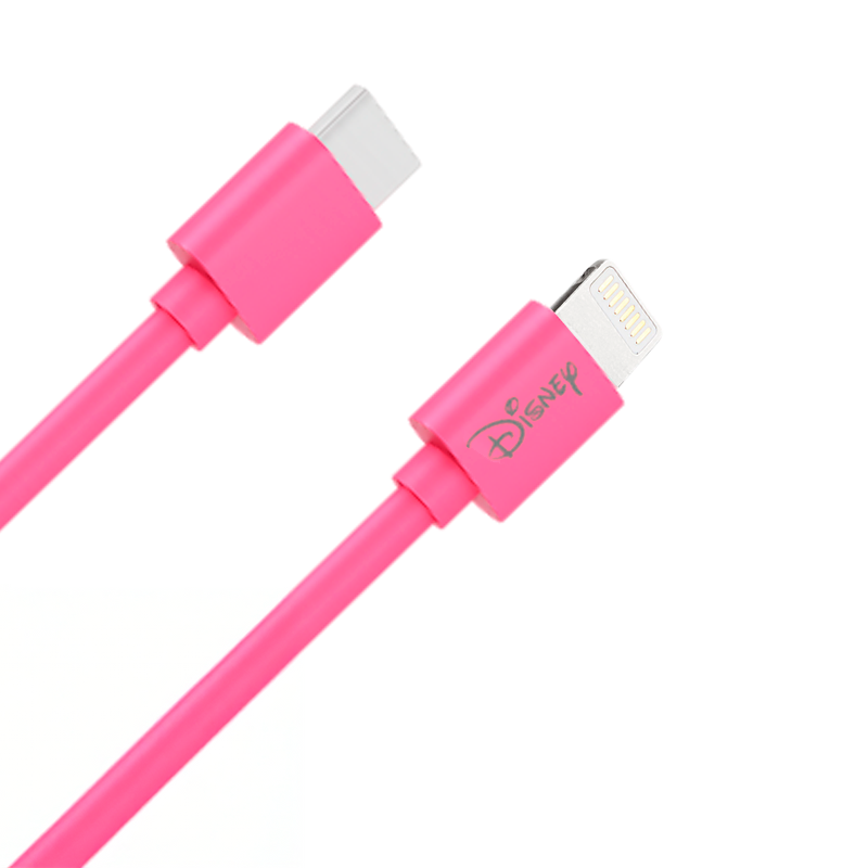 Cargador Rápido Disney 20w Dual Usb + Cable Lightning Stitch Rosa – imagen 2
