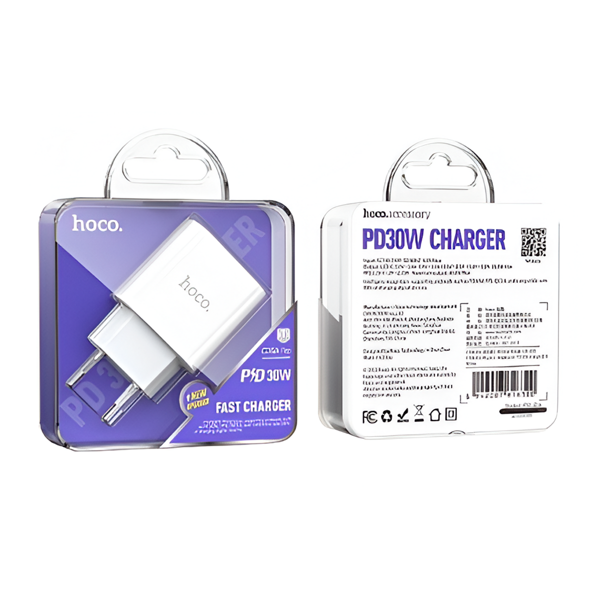 Cargador Hoco C76a Pro 30w Carga Rapida Blanco – imagen 2