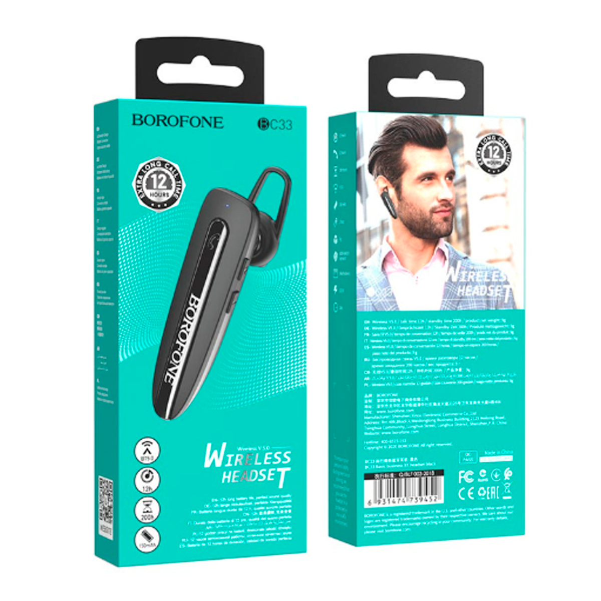 Audifono Manos Libres Bluetooth Borofone Bc33 Negro – imagen 2