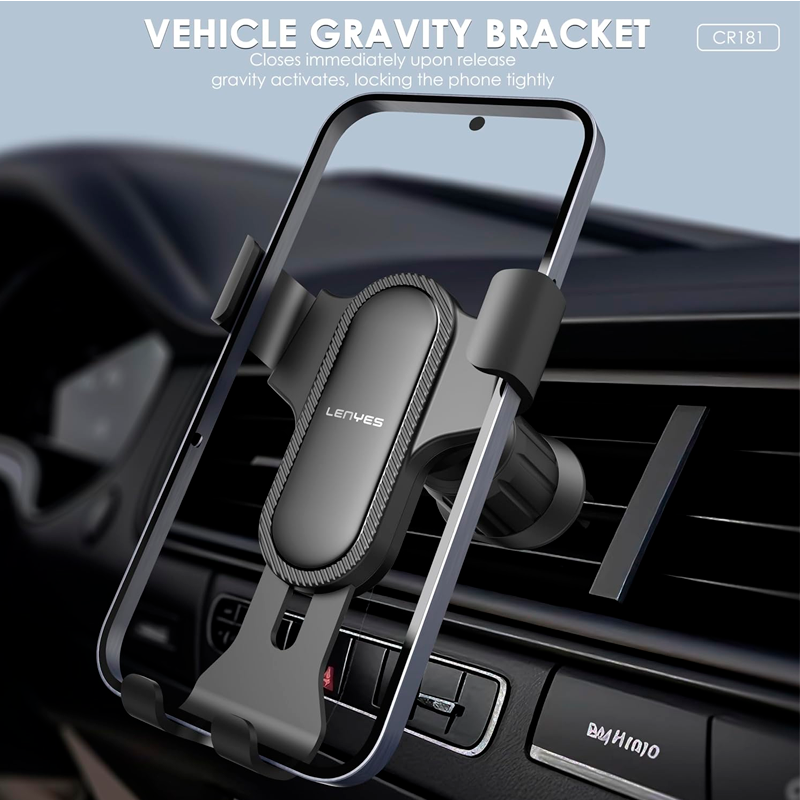 Soporte De Auto Rejilla Lenyes Cr181 Negro – imagen 2