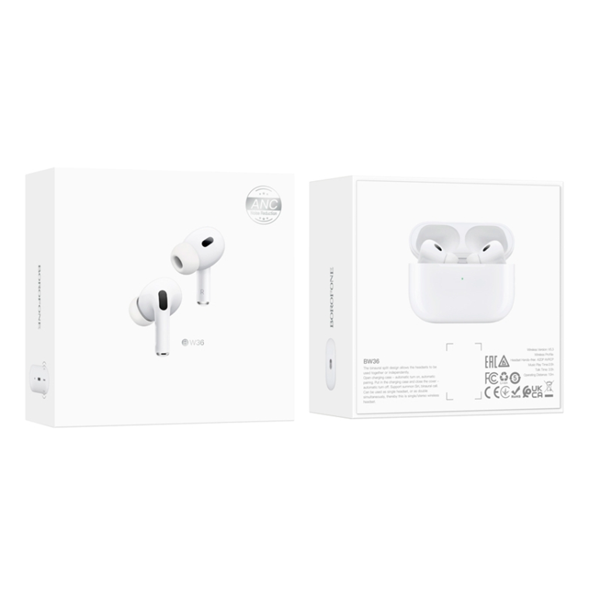 Audífonos In Ear Bluetooth Borofone Bw36 Blanco – imagen 2