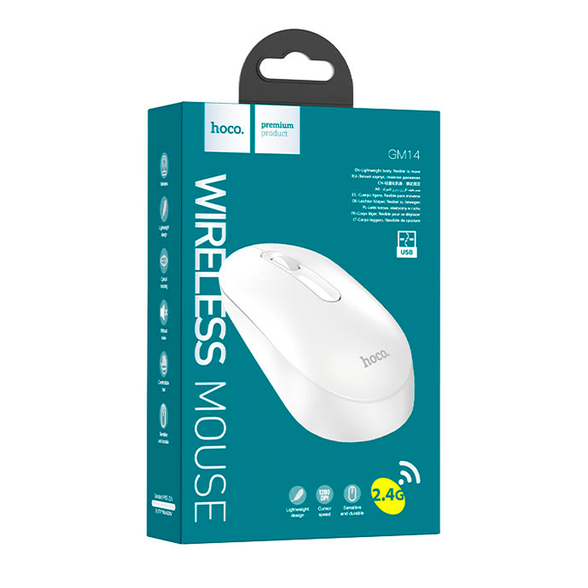Mouse Inalambrico Wireless Hoco Gm14 Blanco – imagen 2
