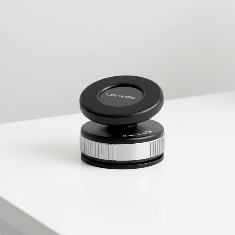 Soporte Magnetico Suction Cup Smartphone Lenyes Cr201 Negro – imagen 2
