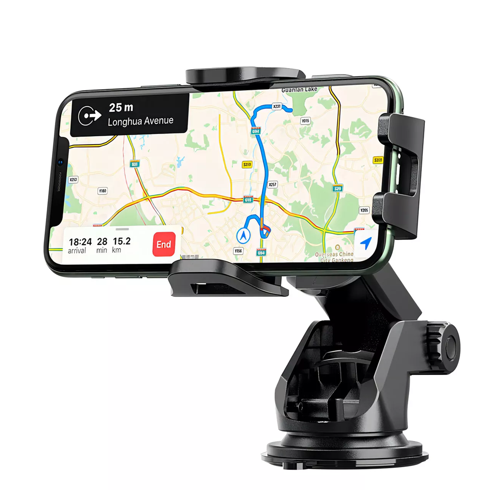Soporte De Auto Tablero Parabrisas Hoco Ca76 Negro – imagen 2