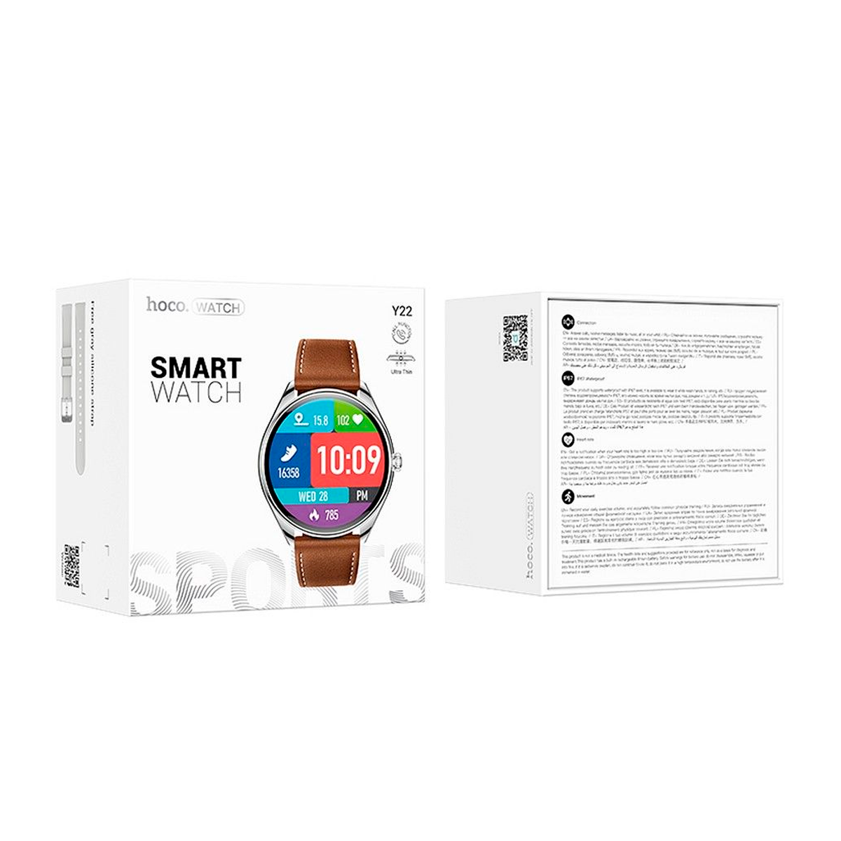 Smartwatch Reloj Inteligente Bluetooth Hoco Y22 Plateado – imagen 2