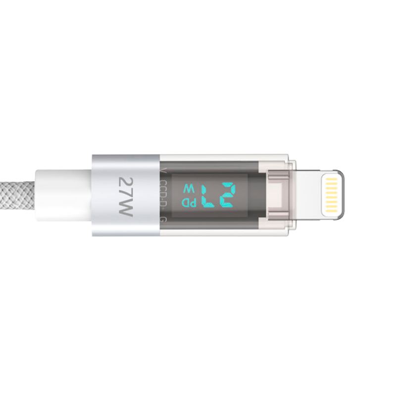 Cable Tipo C a Lightning 27w Pantalla Digital Motomo Gris – imagen 2
