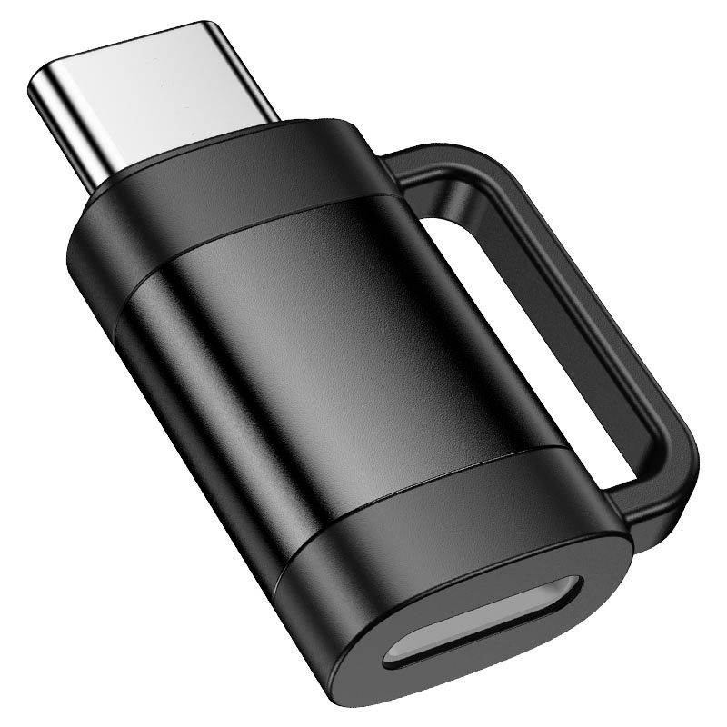 Adaptador Mini Tipo C Para Lightning Hoco Ua31e Negro – imagen 2