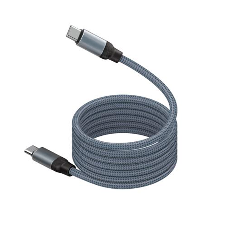 Cable Tipo C a Tipo C 60w Trenzado Magnetico Motomo Gris – imagen 2