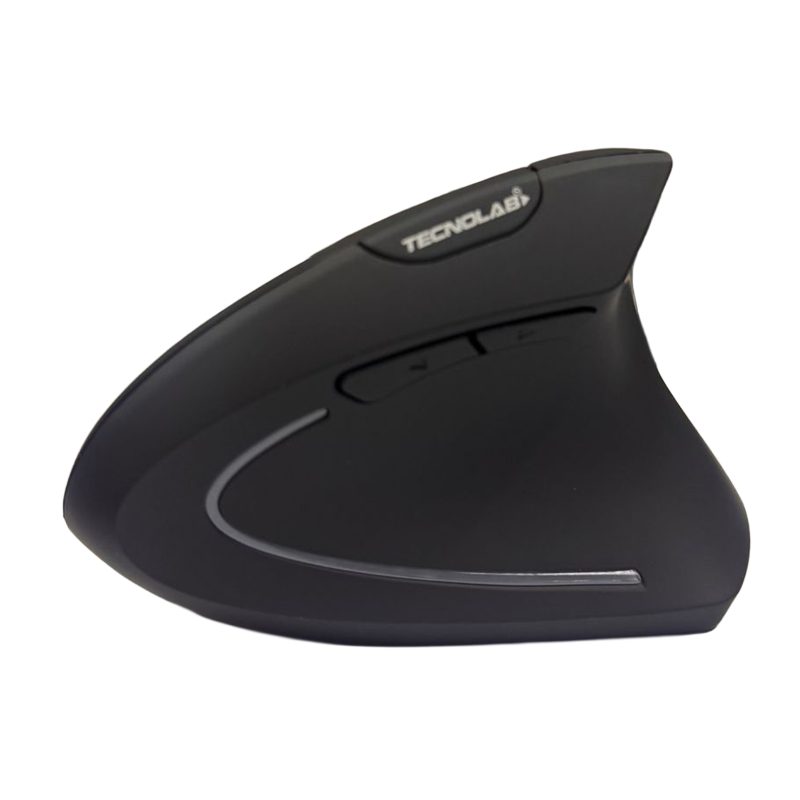 Mouse Inalambrico Tecnolab Vertical Ergoclick Dual Bluetooth + Wireless Negro – imagen 4