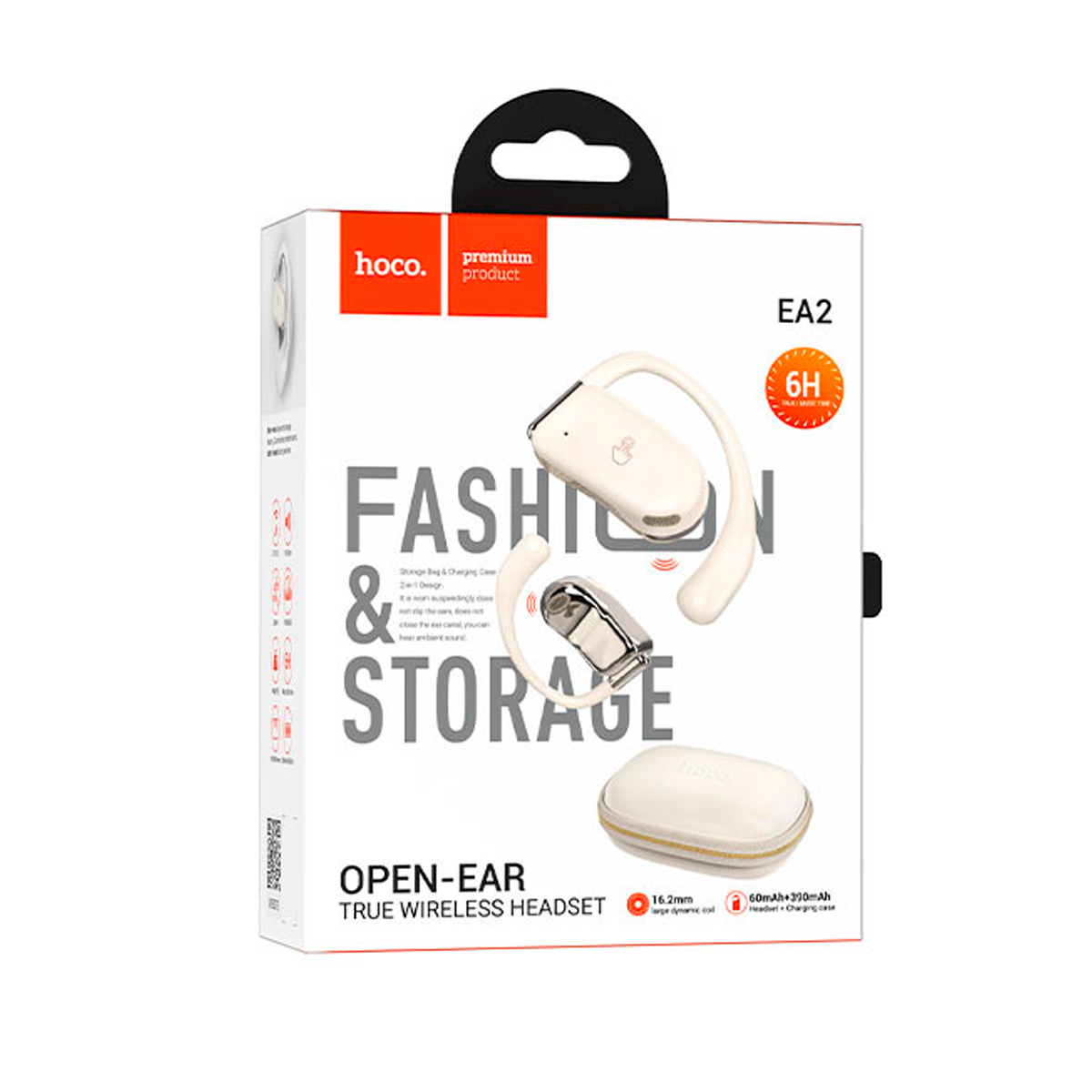 Audífonos Bluetooth Hoco Ea2 Open Ear Blanco – imagen 2