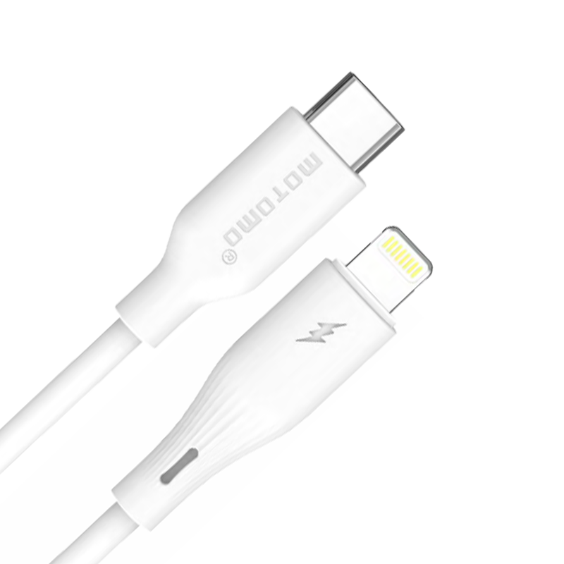 Cable Tipo C Para Lightning 27w Motomo 1 Metro Blanco – imagen 2