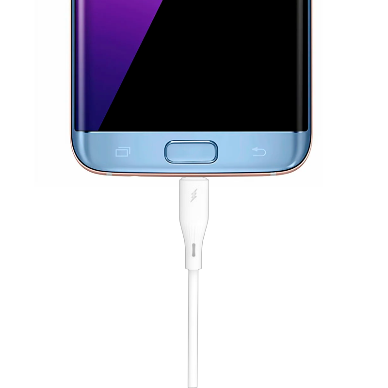 Cable Usb a Micro Usb 2.4a 1 Metro Motomo Blanco – imagen 2