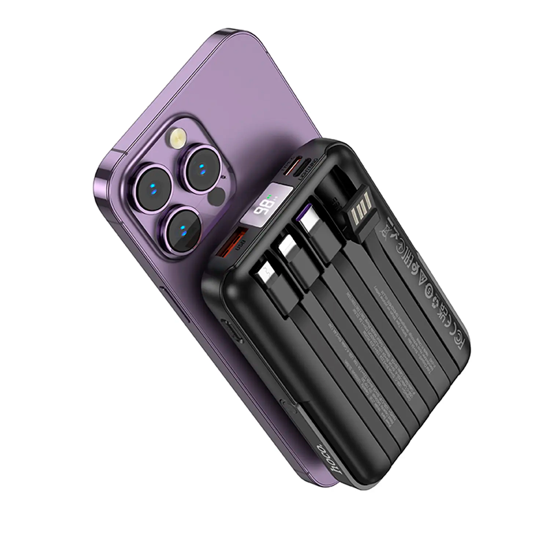 Powerbank Carga Rapida Hoco J135 Rico 10000 Mah Negro – imagen 2