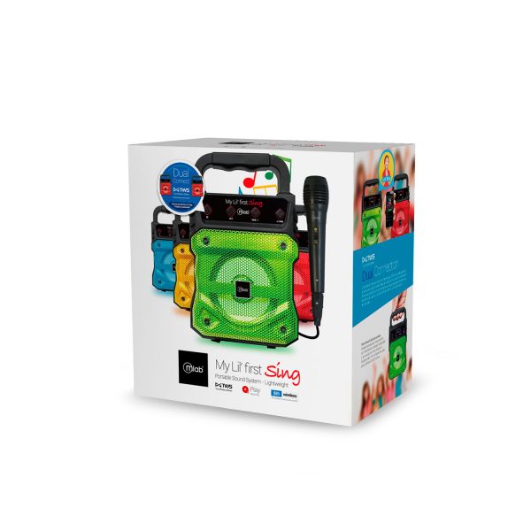 Parlante Bluetooth Microlab Karaoke Lil Tws Verde – imagen 2