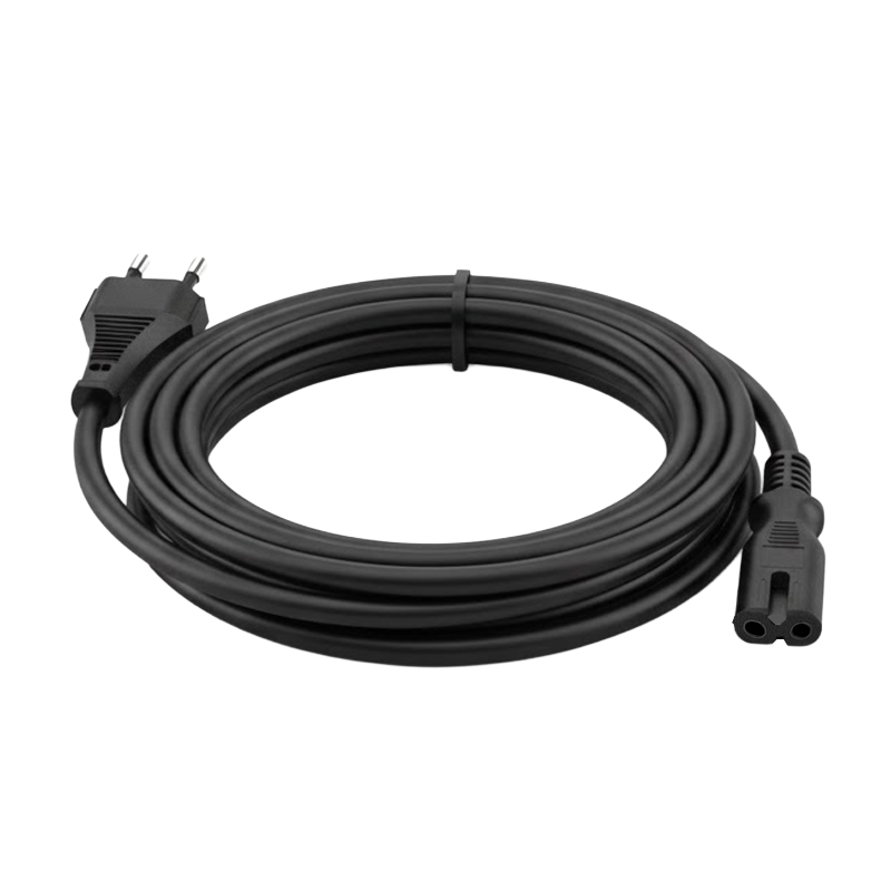 Cable de Energia Tipo Ocho 1.5 Mts Budix Negro – imagen 2