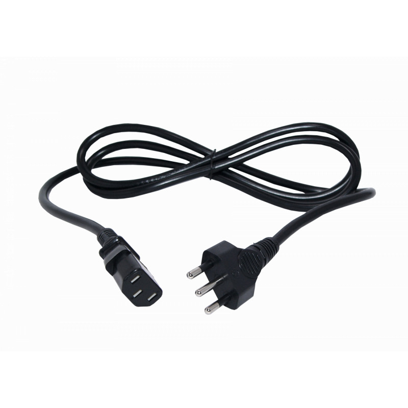 Cable de Energia Tipo Hexagonal 1.5 Mts Budix Negro – imagen 3