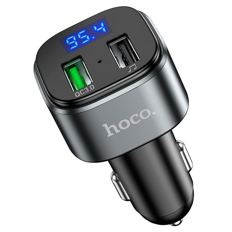 Cargador Transmisor de Auto Hoco E67 18w Negro – imagen 2