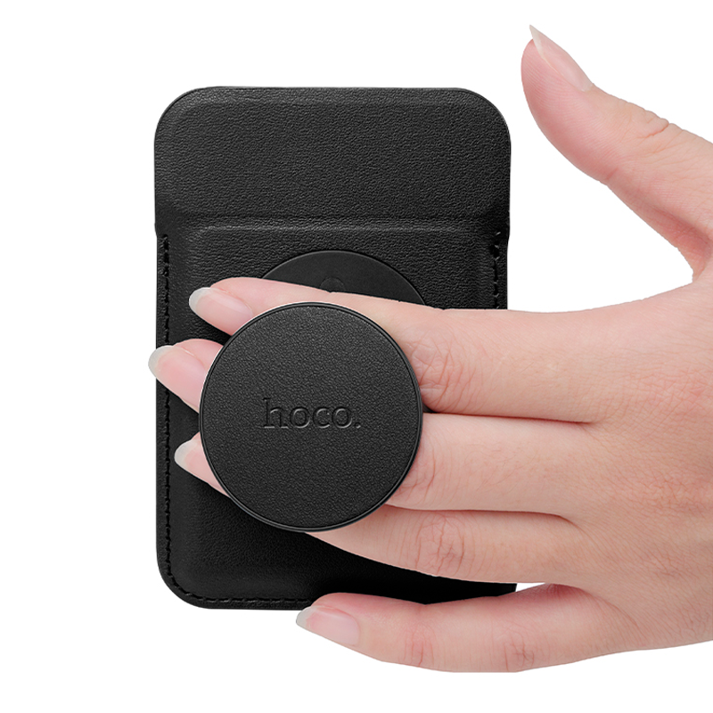 Tarjetero Magnetico Magsafe Para Iphone Hoco Gt6 Negro – imagen 2
