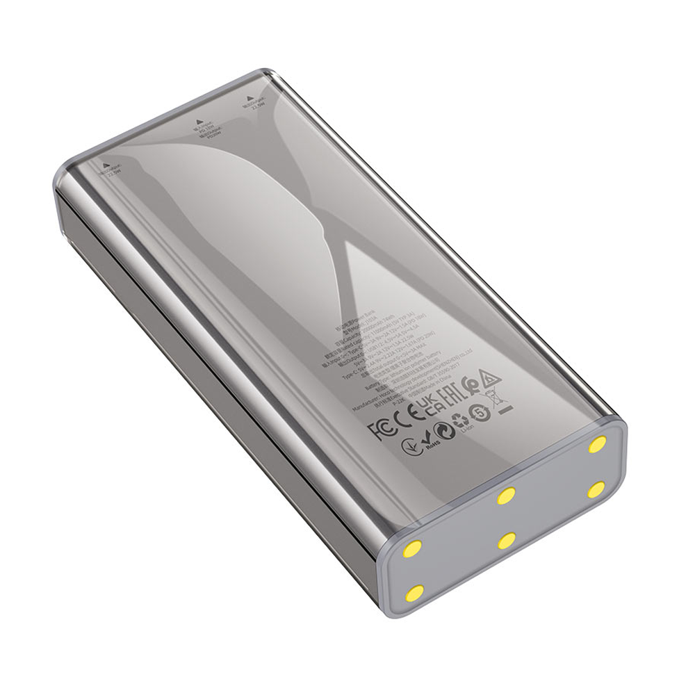 Powerbank Carga Rapida Hoco J103a 20000mAh 22.5w Gris – imagen 2