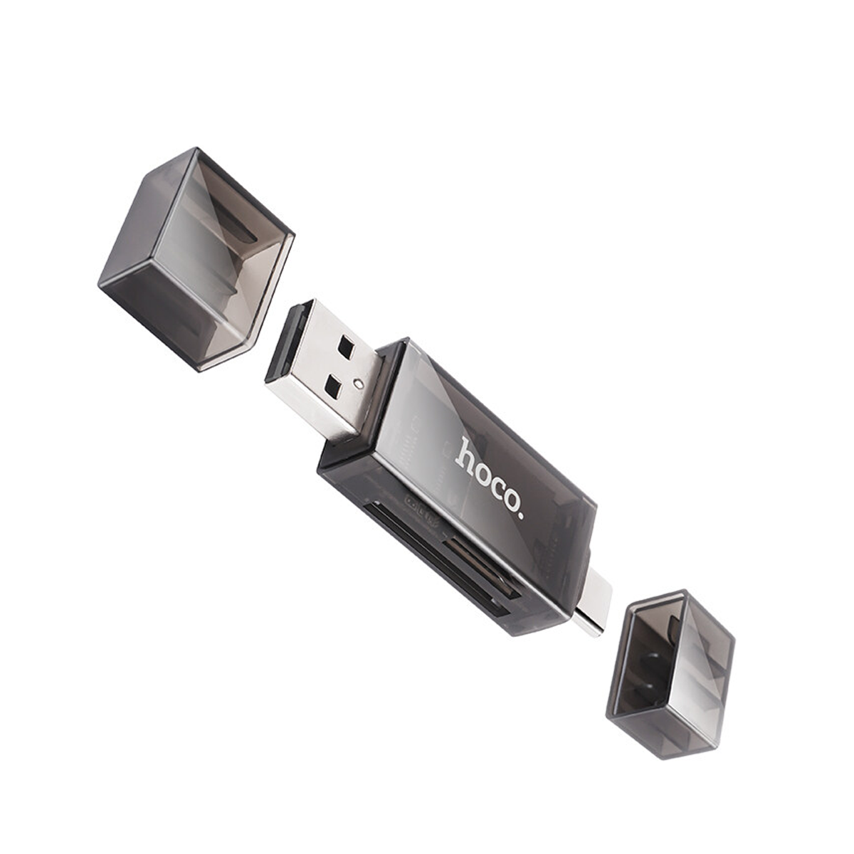 Lector De Memoria Sd Y Micro Sd Usb Y Tipo C 3.0 Hoco Dhd01 – imagen 2