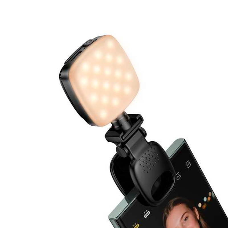 Lampara Led Mini Hoco K28 Selfie Transmisión Iluminación Negro – imagen 2