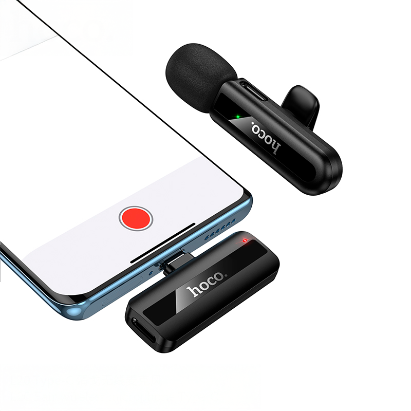 Microfono Externo Polarizado Hoco L20 Para Tipo C Negro – imagen 2