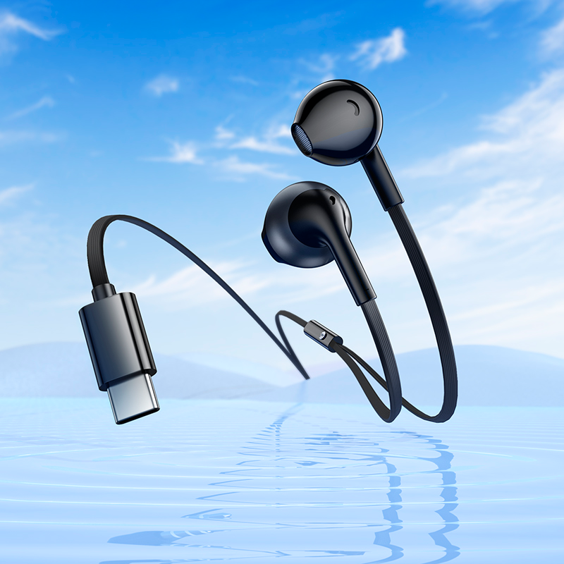 Audífonos In Ear Hoco M115 Sagacious Tipo C Negro – imagen 2