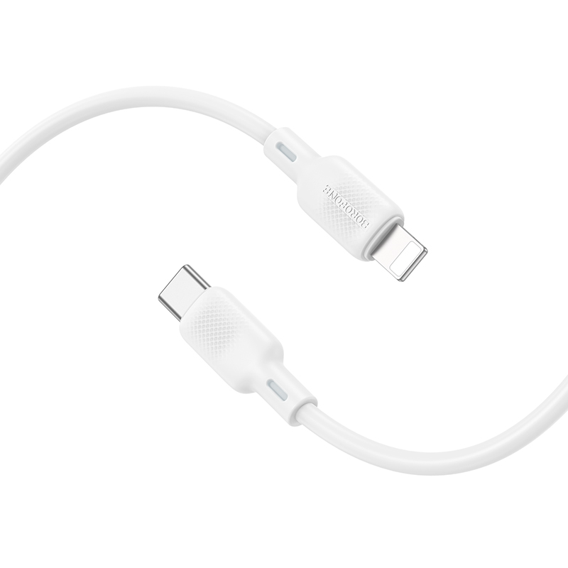 Cable Tipo C a Lightning Borofone Bx113 Lenny 1m Blanco – imagen 2