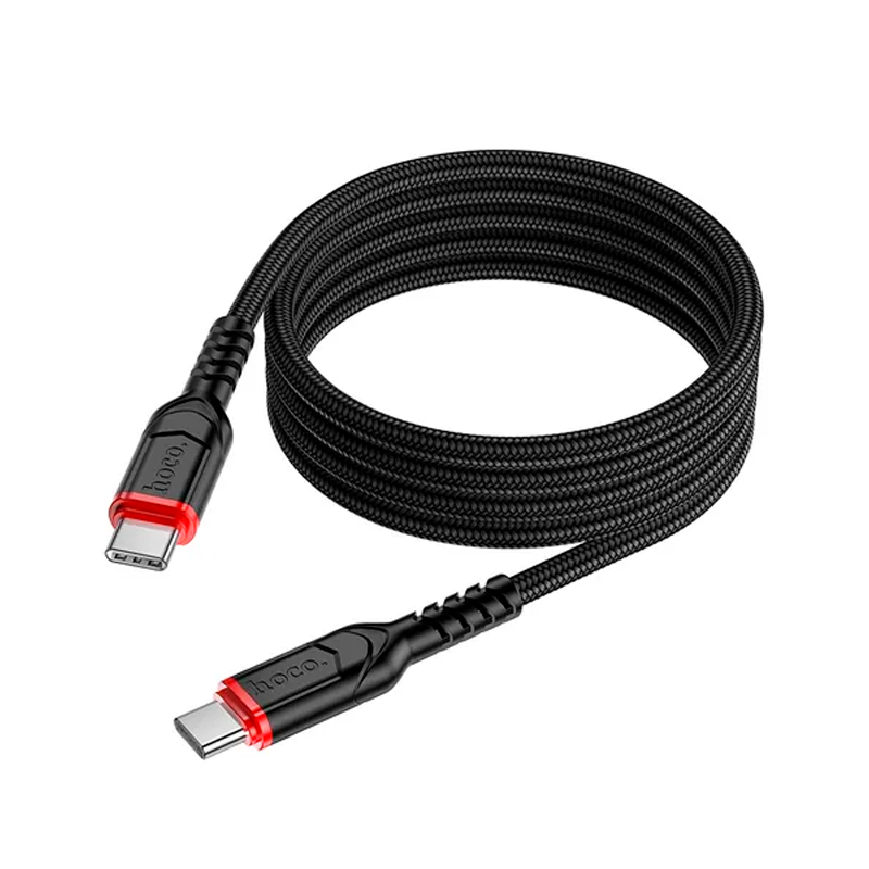 Cable Tipo C a Tipo C Hoco X59 Victory 60w 2 Metros Negro – imagen 2