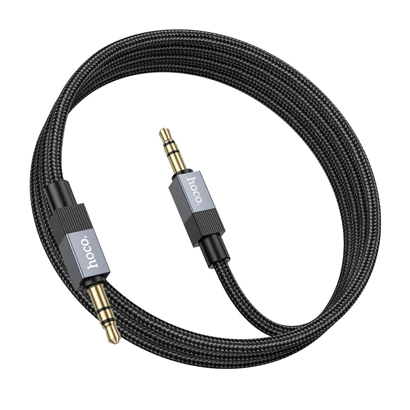Cable Auxiliar 3.5mm a 3.5mm Hoco Upa32 1 Metro Negro – imagen 2