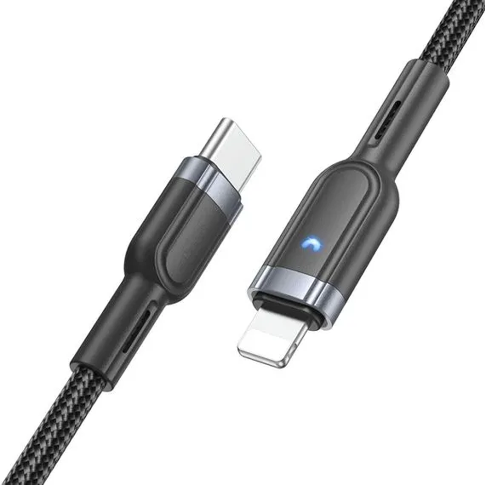 Cable Hoco U117 Tipo C a Lightning 20w 1,2 Metro Negro