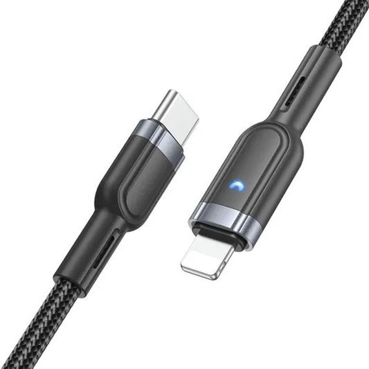 Cable Hoco U117 Tipo C a Lightning 20w 1,2 Metro Negro