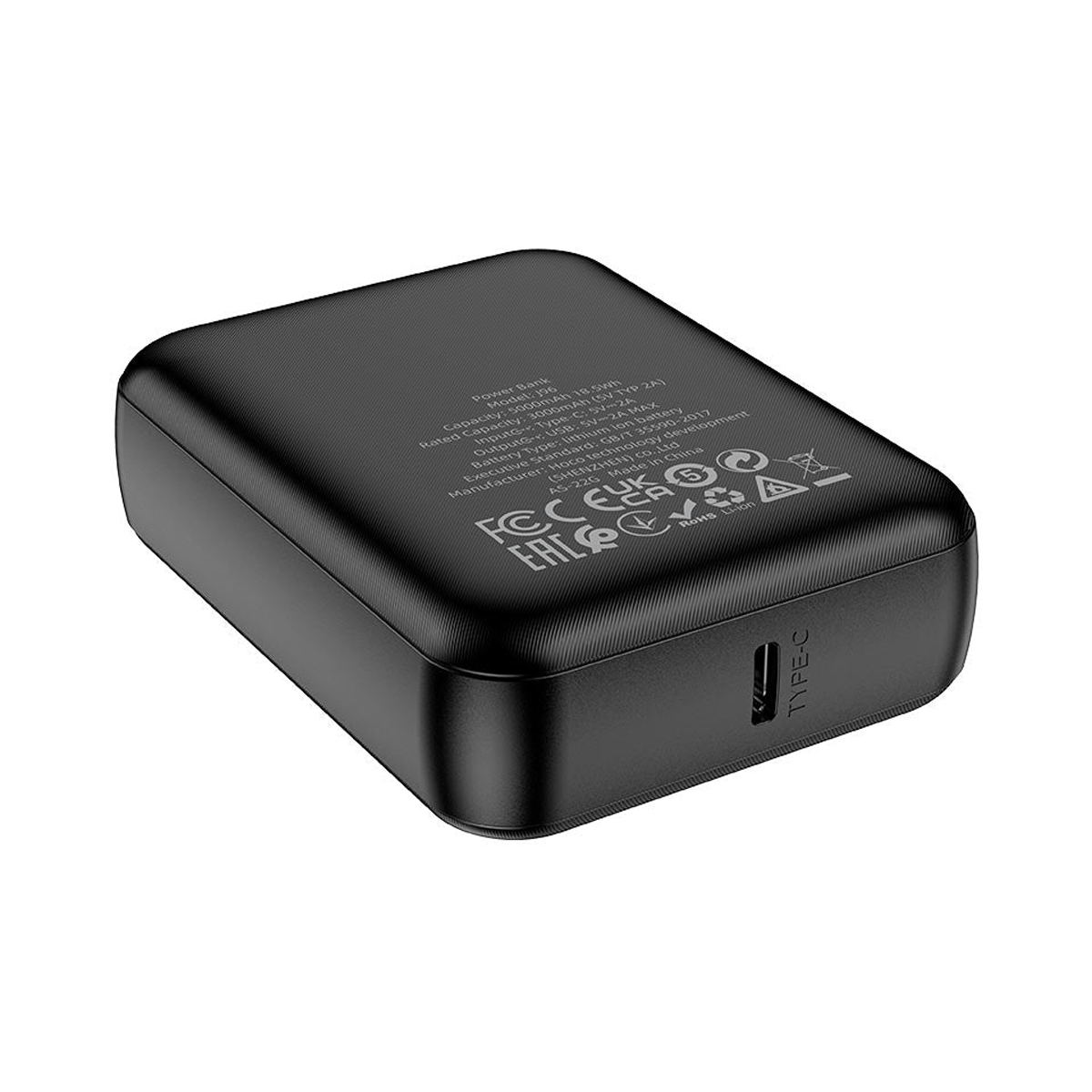 Bateria Portatil Powerbank Hoco J96 5.000 Mah Negro – imagen 2