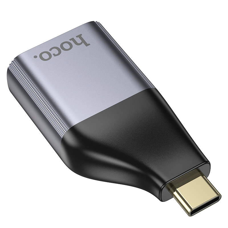 Adaptador Otg Tipo C a Hdmi Hoco Ua33 Gris – imagen 2