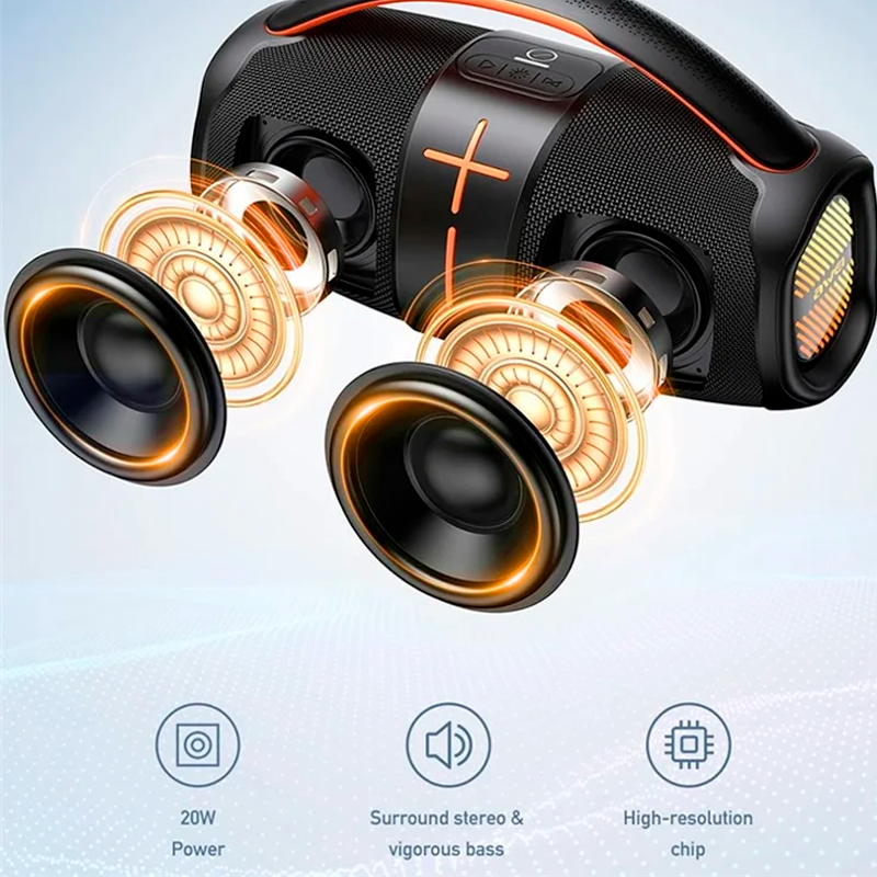 Parlante Bluetooth Awei Y887 10w Rgb Negro – imagen 2
