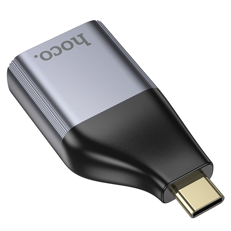 Adaptador Otg Tipo C a Rj45Hoco Ua35 Gris – imagen 2