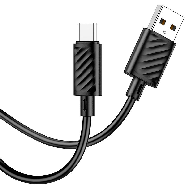 Cable Usb a Tipo C Hoco X88 Gratified 2 Metros Negro – imagen 2
