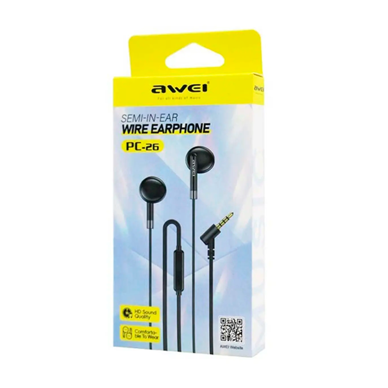 Audífonos In Ear Awei Pc-26 3.5mm Negro – imagen 2