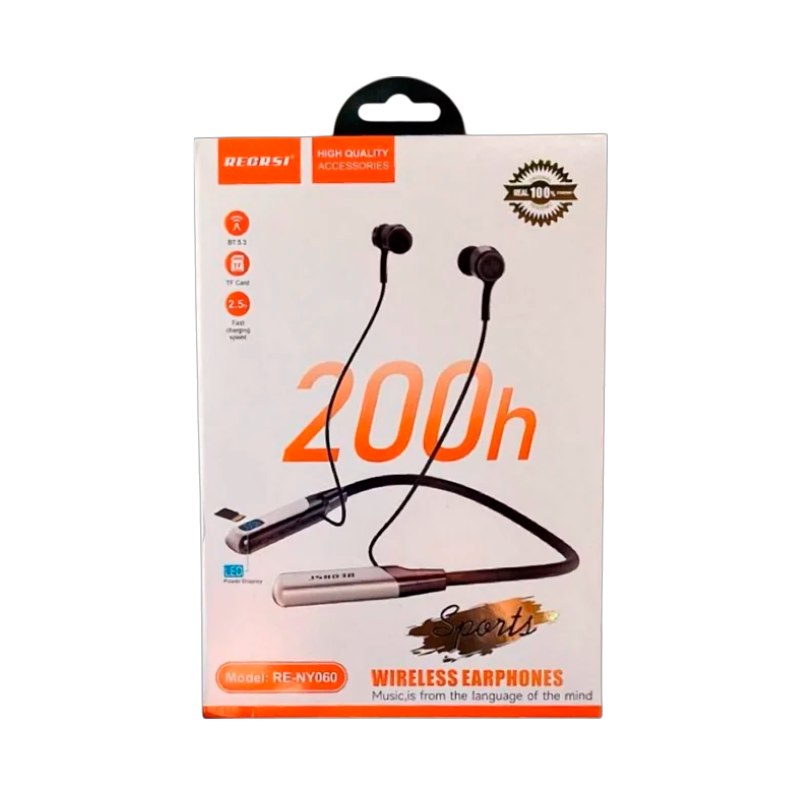 Audífonos In Ear Bluetooth Recrsi Re-ny060 200 Horas Negro – imagen 2