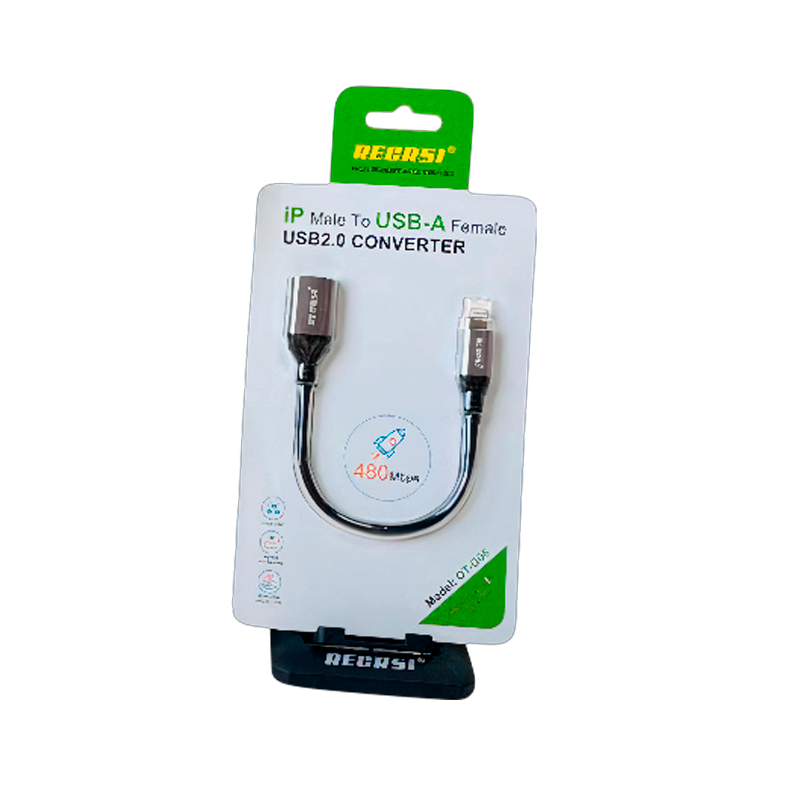 Adaptador Para Lightning a Usb Recrsi Ot-g06 Negro – imagen 3