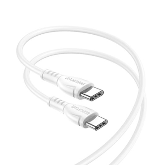 Cable Tipo C a Tipo C 60w Borofone Bx51 Triumph Blanco