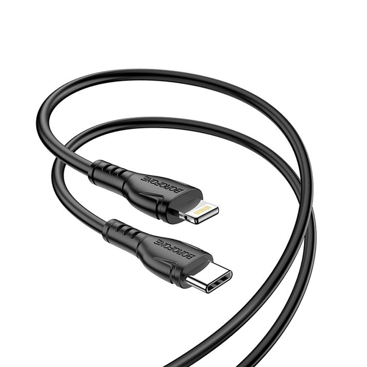 Cable Tipo C a Lightning Borofone Bx51 Triumph Negro – imagen 2