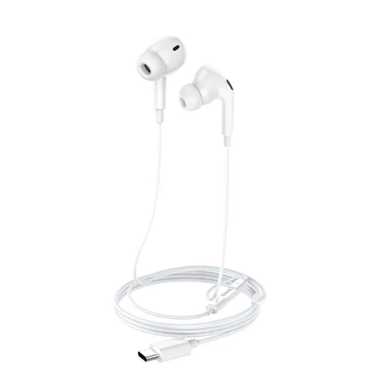 Audífonos In Ear Hoco M101 Pro Crystal Tipo C Blanco